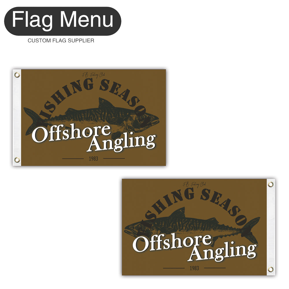 12"x18" Fishing Season Yacht Flag - Mackerel-Flag Menu-Flag&Banner Company- USA UK Canada AU EU
