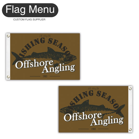 12"x18" Fishing Season Yacht Flag - Mackerel-Flag Menu-Flag&Banner Company- USA UK Canada AU EU
