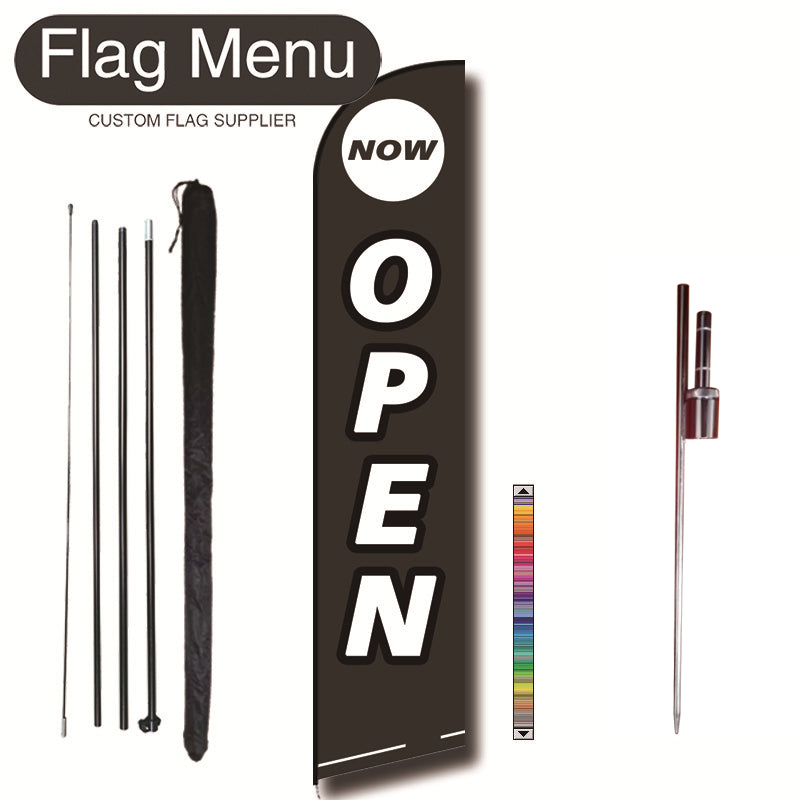 15ft Feather Flag Kit With Spike-OPEN-feather flag kit-FlagMenu-Flag Menu