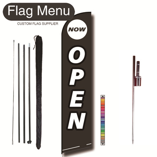 15ft Feather Flag Kit With Spike-OPEN-feather flag kit-FlagMenu-Flag Menu