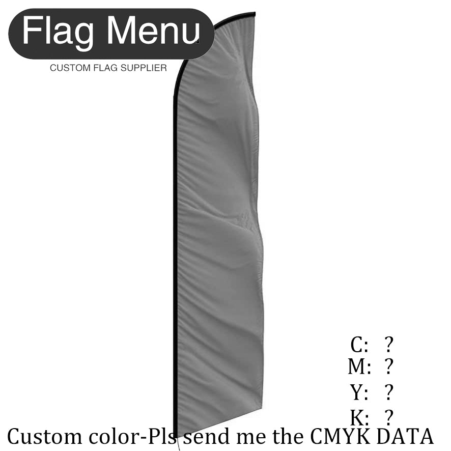 Solid Color-Custom Feather(Sharkfin) Flag-Flag Menu-Flag&Banner Company- USA UK Canada AU EU