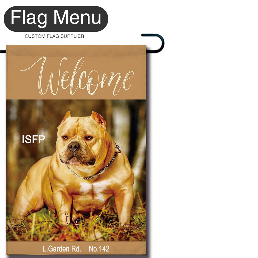 Meme Welcome Flag - A - Canvas-12"x18"-Camel-Flag Menu