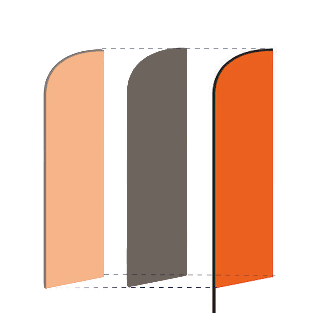 15ft Sharkfin Flag Kit With Spike-HIRING-Flag Menu