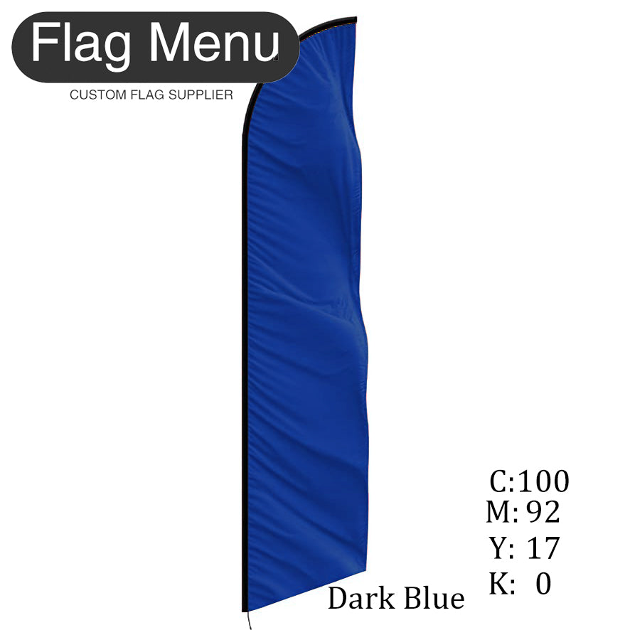Solid Color-Custom Feather(Sharkfin) Flag-Flag Menu-Flag&Banner Company- USA UK Canada AU EU