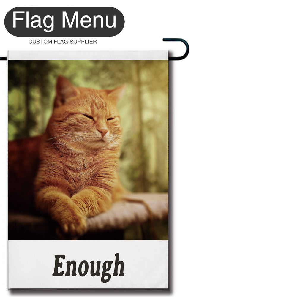 Meme Welcome Flag - B - Canvas-12"x18"-Enough-Flag Menu