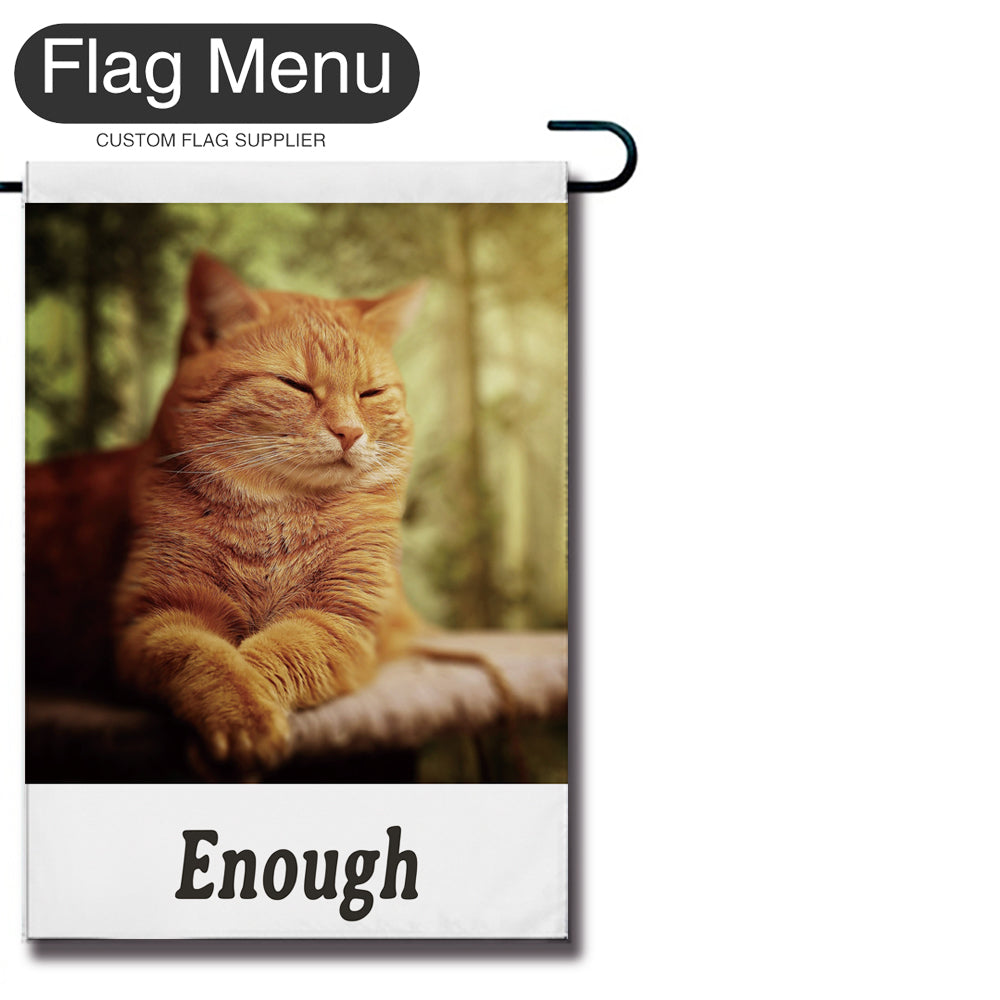 Meme Welcome Flag - B - Canvas-28"x40"-Enough-Flag Menu