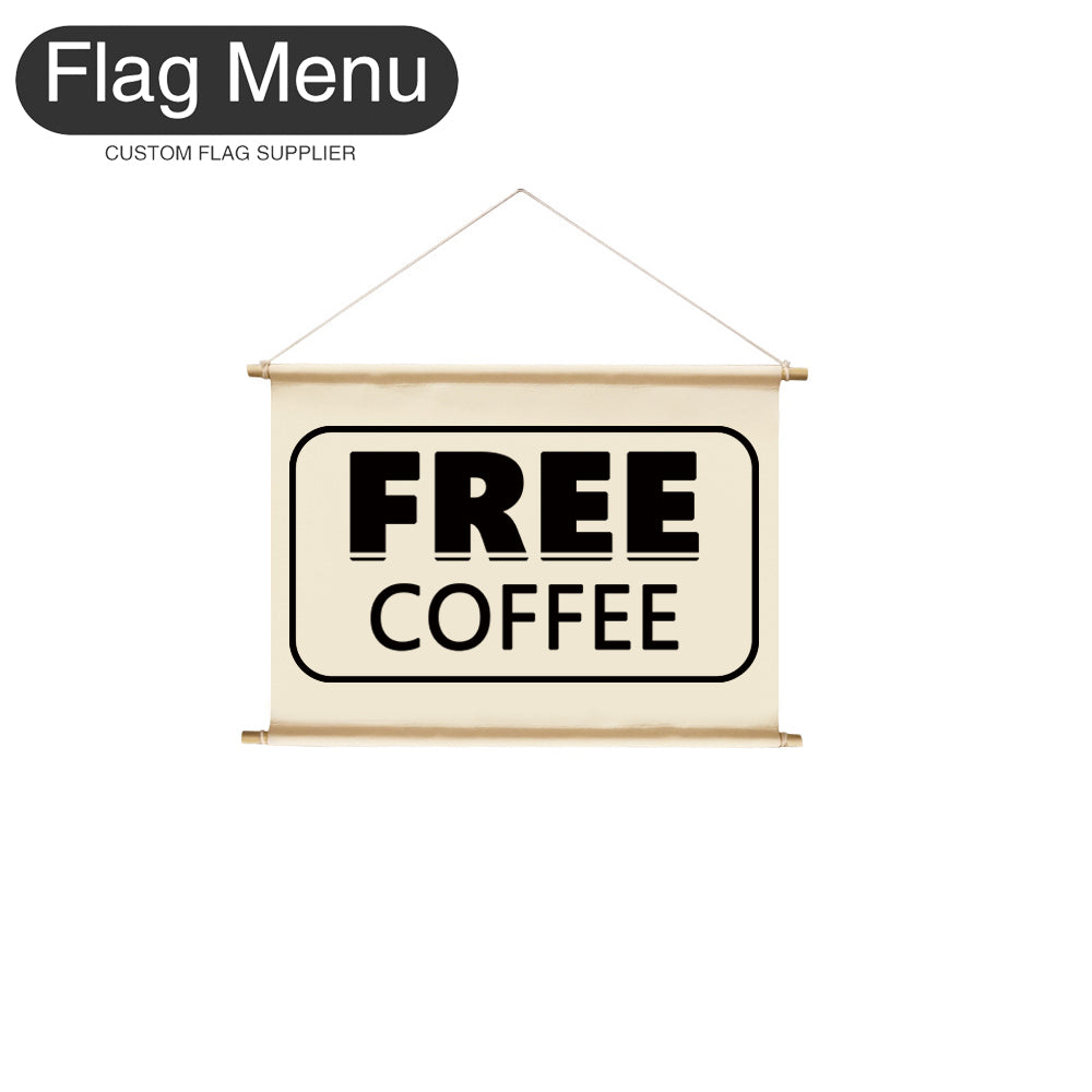 8"x12" Hanging Signs Banner-Custom Text-Flag Menu