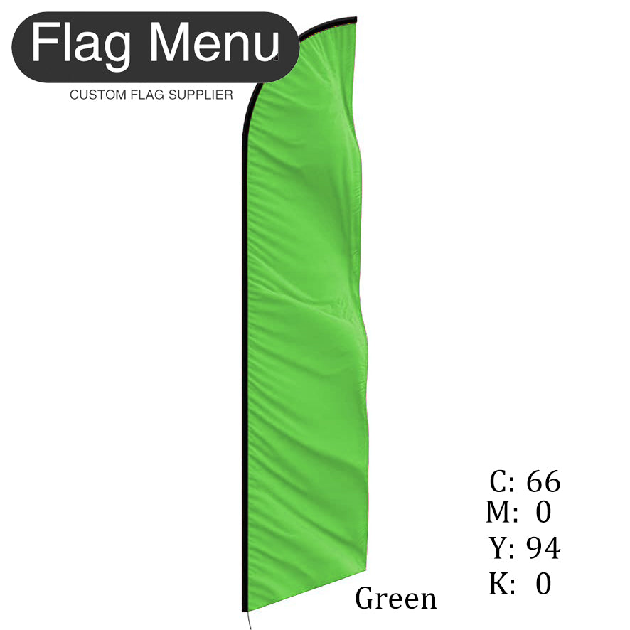 Solid Color-Custom Feather(Sharkfin) Flag-Flag Menu-Flag&Banner Company- USA UK Canada AU EU
