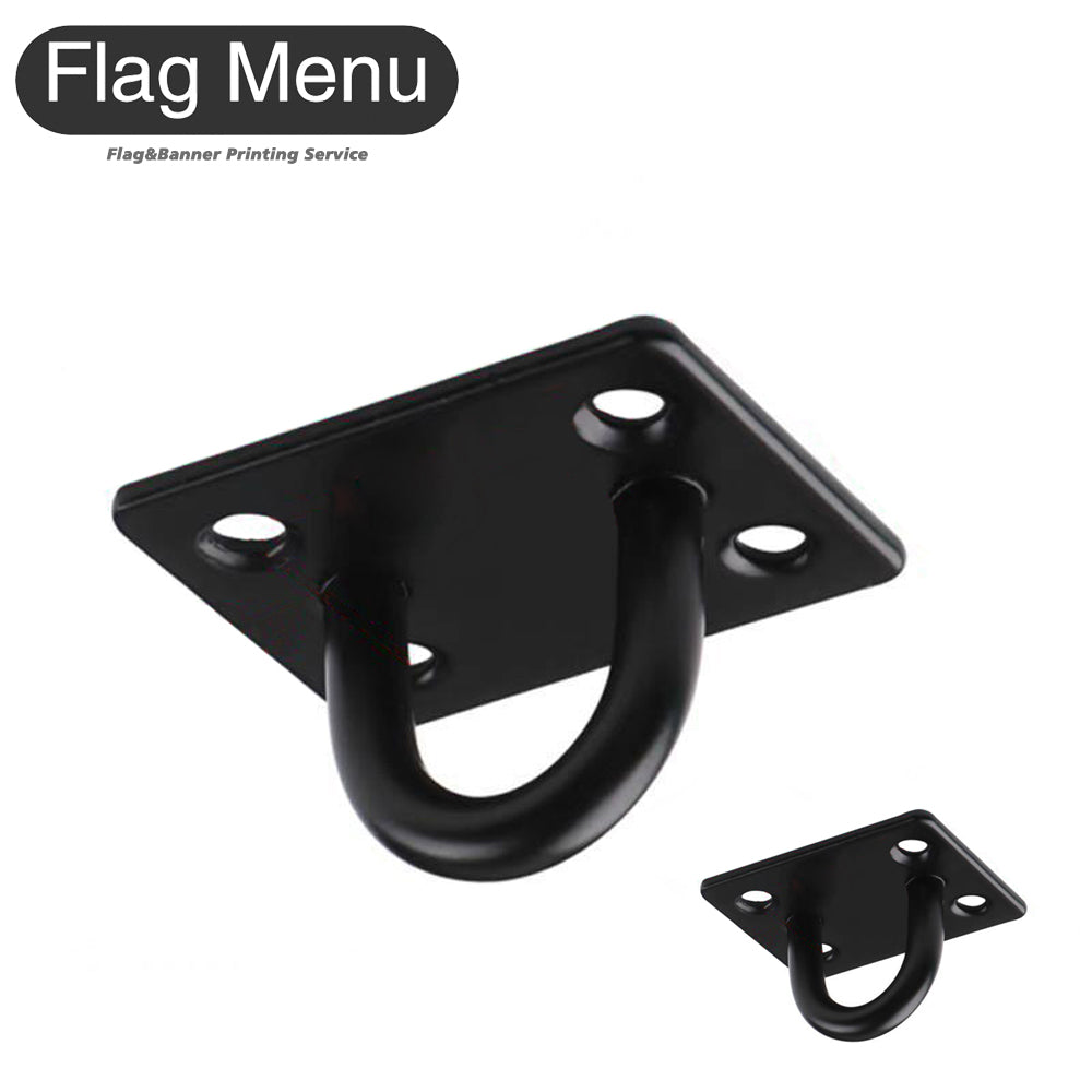 Stailess Steel Ceiling Hook - Double-47mm-Black-Flag Menu