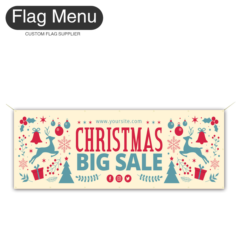 Christmas Custom Vinyl Banner-Flag Menu