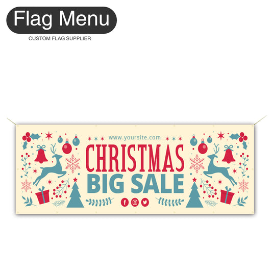 Christmas Custom Vinyl Banner-Flag Menu