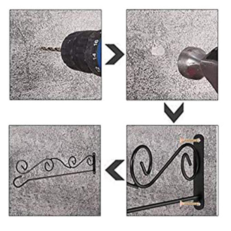 15" Outdoor Wall Mount Flag Pole - Iron-Flag Menu