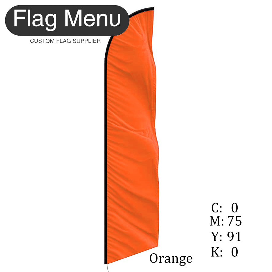 Solid Color-Custom Feather(Sharkfin) Flag-Flag Menu-Flag&Banner Company- USA UK Canada AU EU