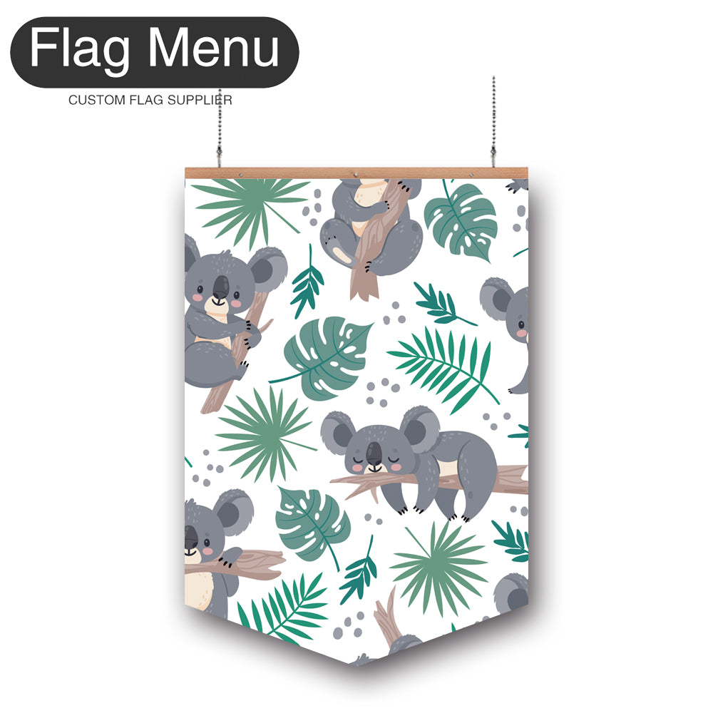24"x36" Koala Vinyl Hanging Banner Kit - Double Sided-Pennant-Flag Menu