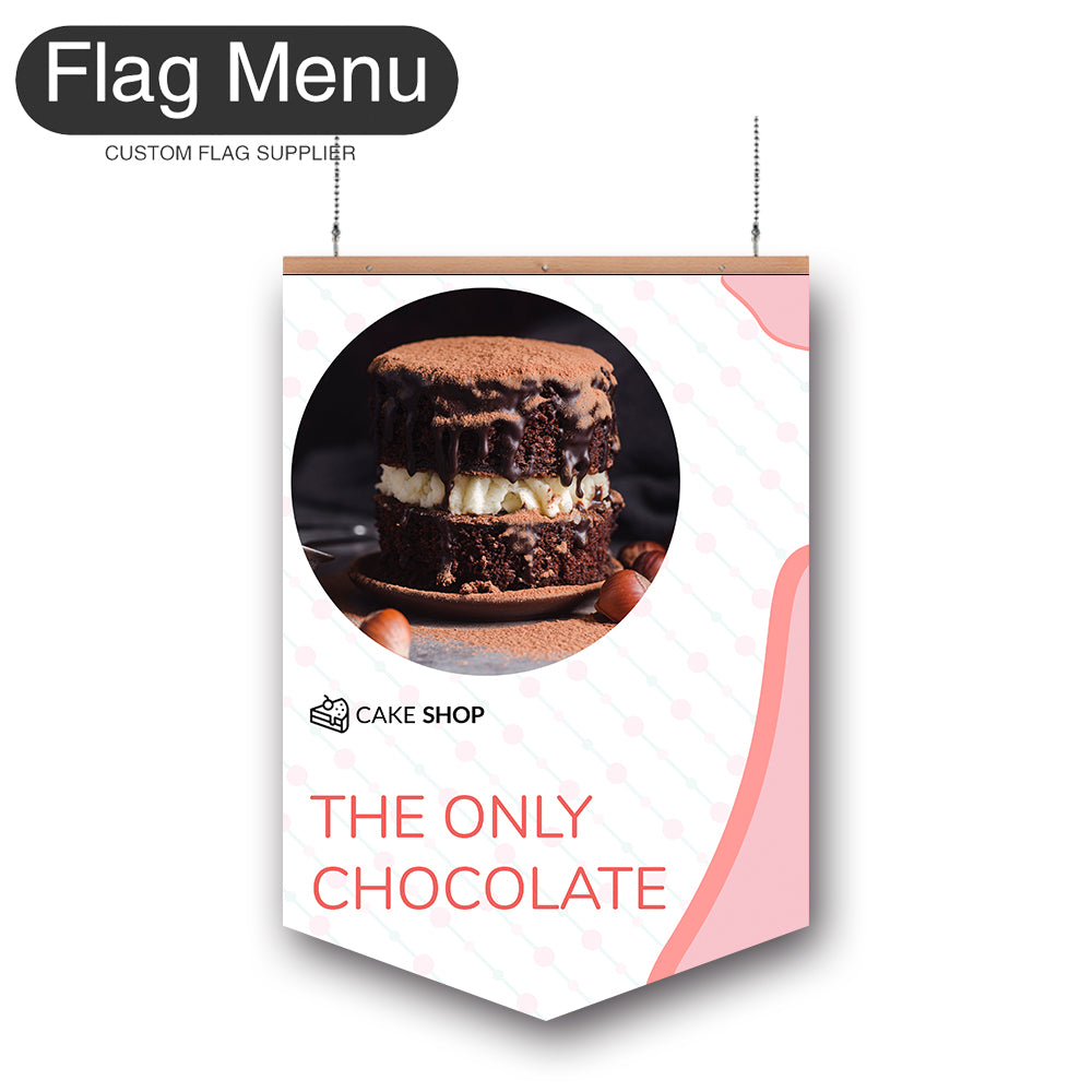 Bakery Vinyl Hanging Banner -Double Sided-Pennant-Flag Menu