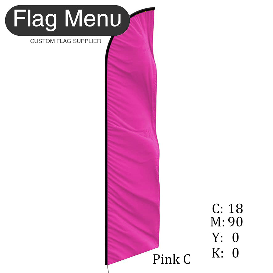 Solid Color-Custom Feather(Sharkfin) Flag-Flag Menu-Flag&Banner Company- USA UK Canada AU EU