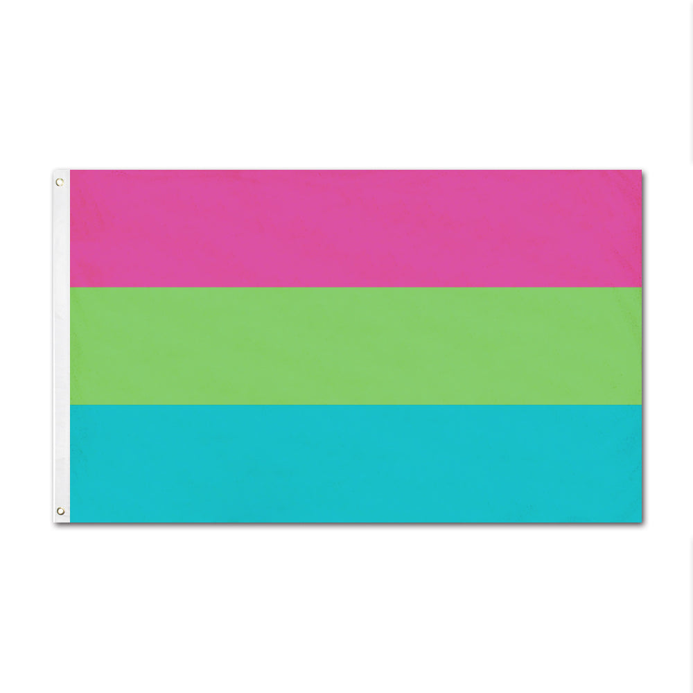 200 Packs Editable Screen Printing - Flag Of LGBTQ+-Regular Flag-FlagMenu-Polysexual-Flag Menu