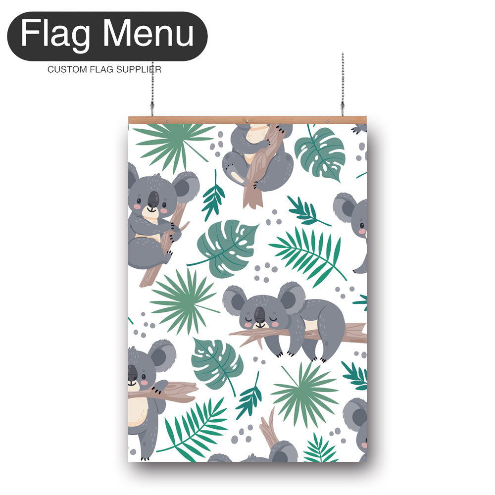 24"x36" Koala Vinyl Hanging Banner Kit - Double Sided-Regular-Flag Menu