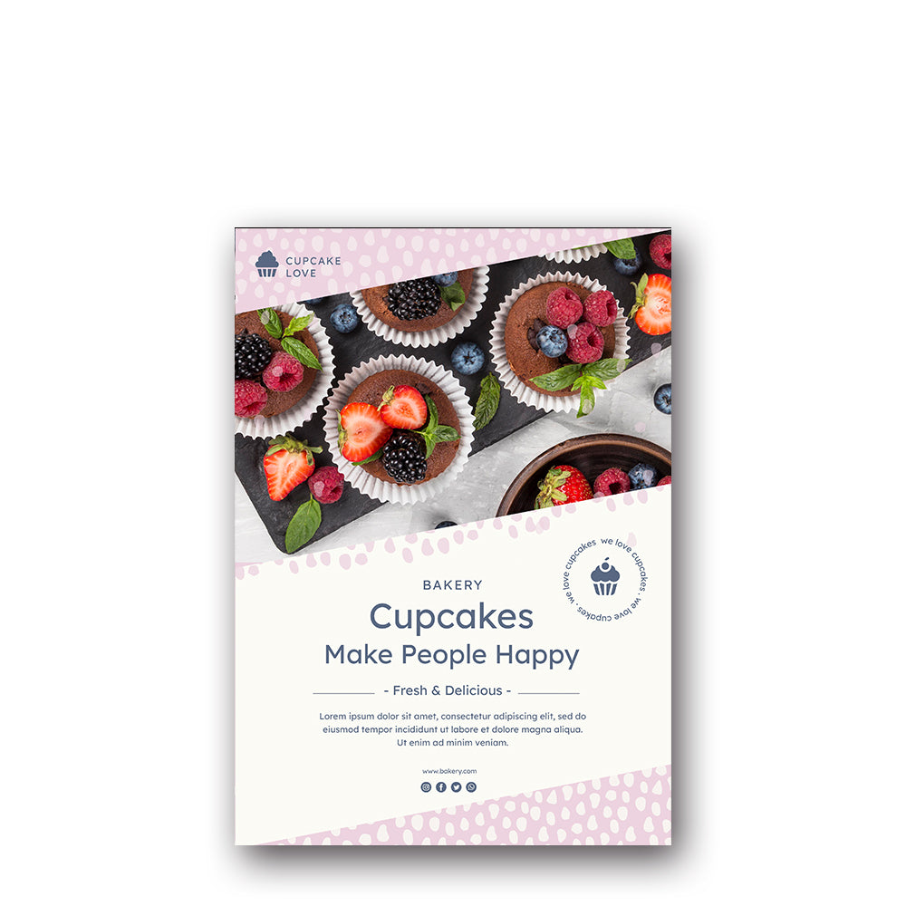 Bakery Vinyl Hanging Banner -Double Sided-Regular-Flag Menu