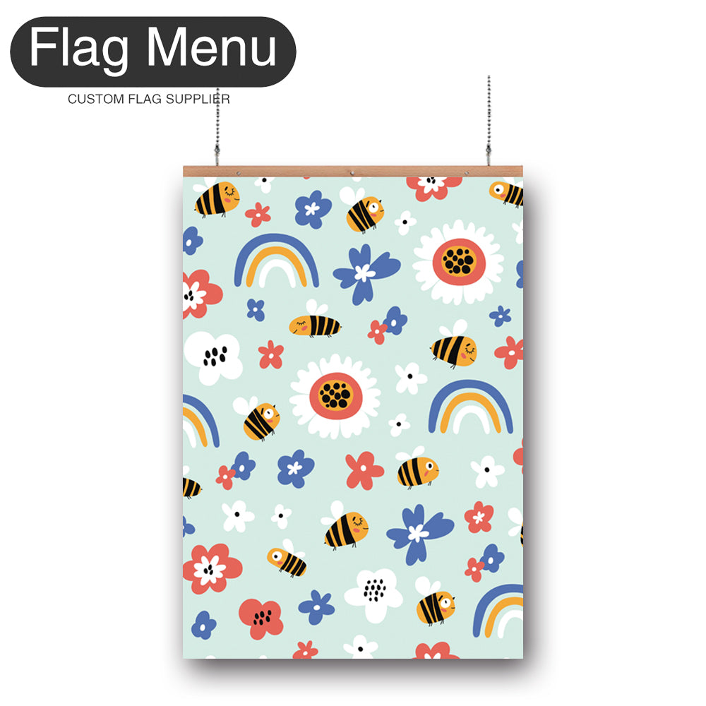 Bee Vinyl Hanging Banner Kit - Double Sided-Regular-Flag Menu