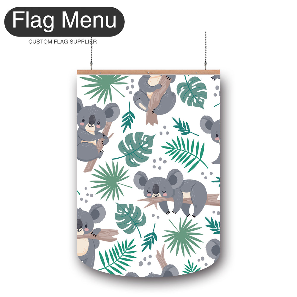 24"x36" Koala Vinyl Hanging Banner Kit - Double Sided-Round-Flag Menu