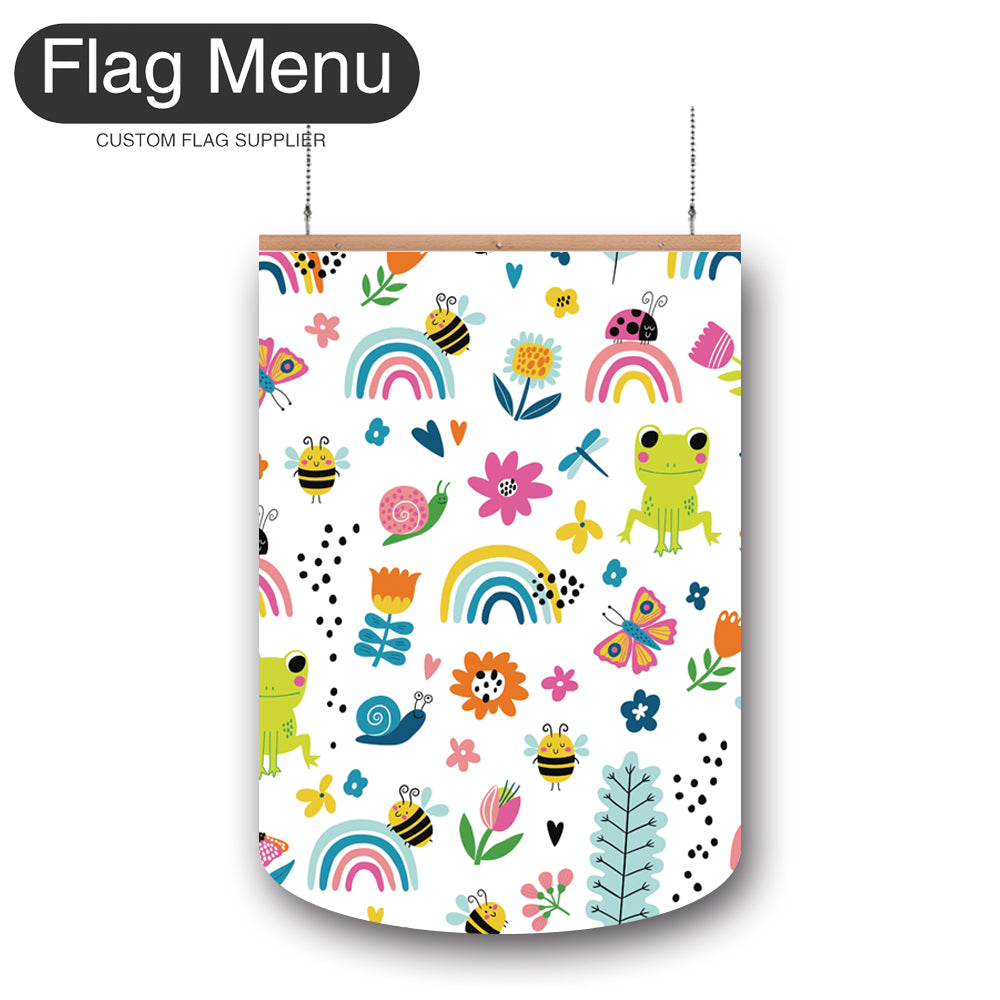 Frog Vinyl Hanging Banner Kit - Double Sided-Round-Flag Menu