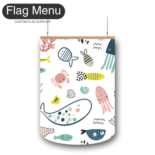24"x36" Baby Pattern Vinyl Hanging Banner Kit - Double Sided-Regular-Flag Menu