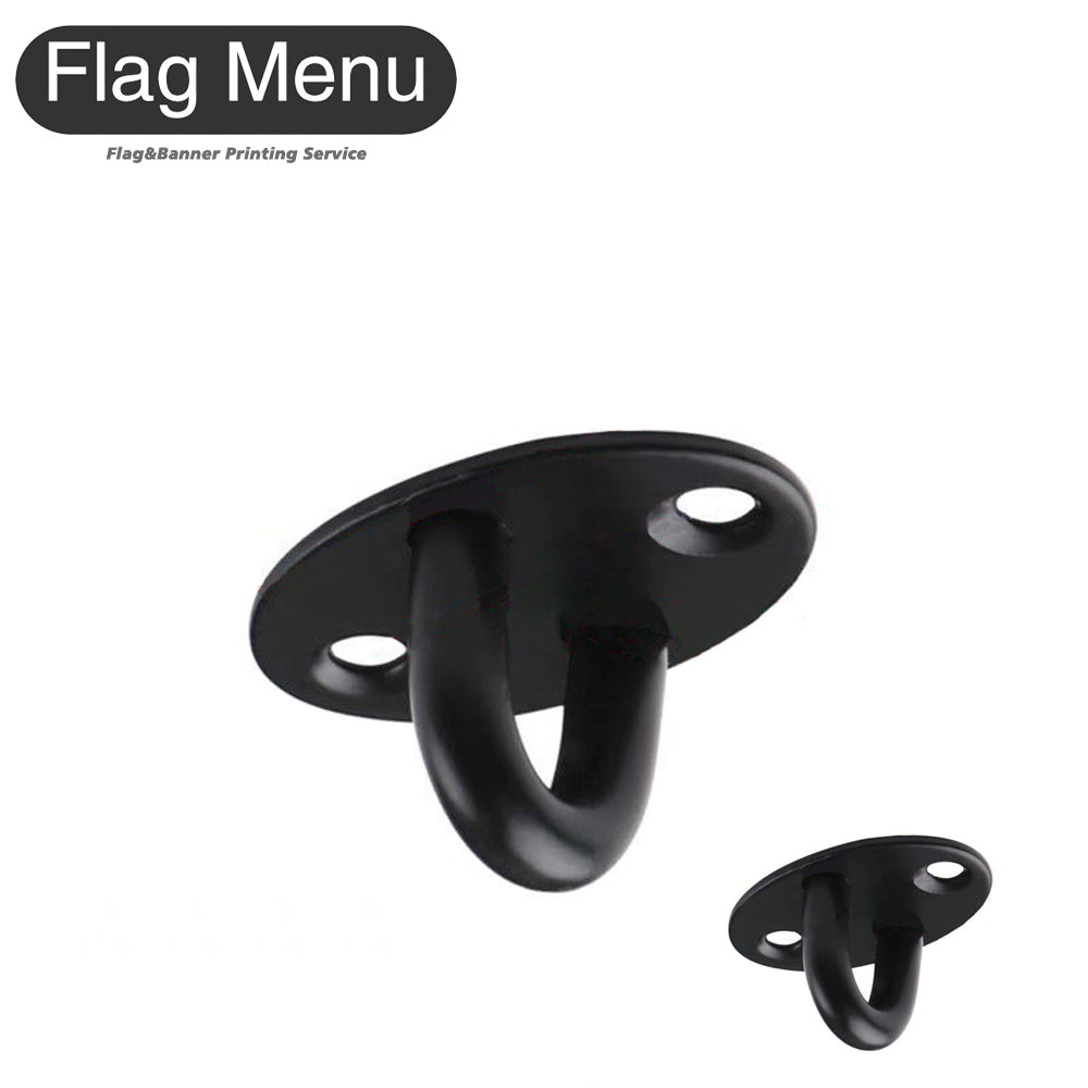 Stailess Steel Ceiling Hook - Double-39mm-Black-Flag Menu