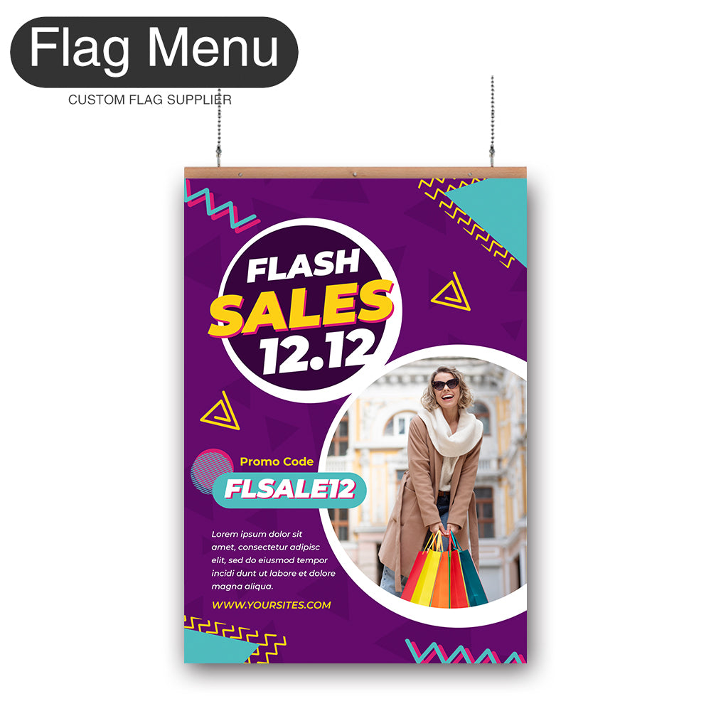 Sale Vinyl Hanging Banner - Double Sided-Regular-Flag Menu