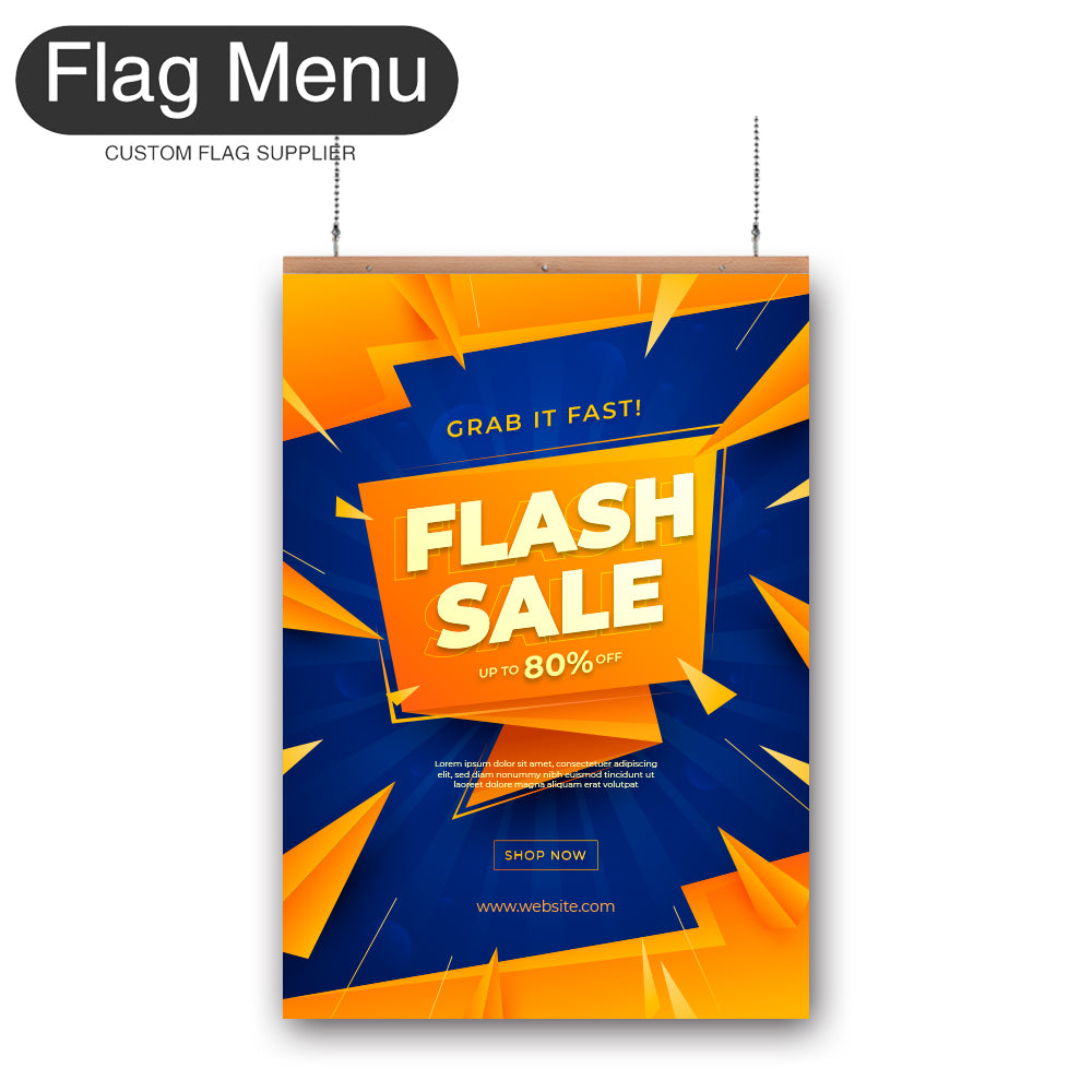 Sale Vinyl Hanging Banner - Double Sided-Regular-Flag Menu