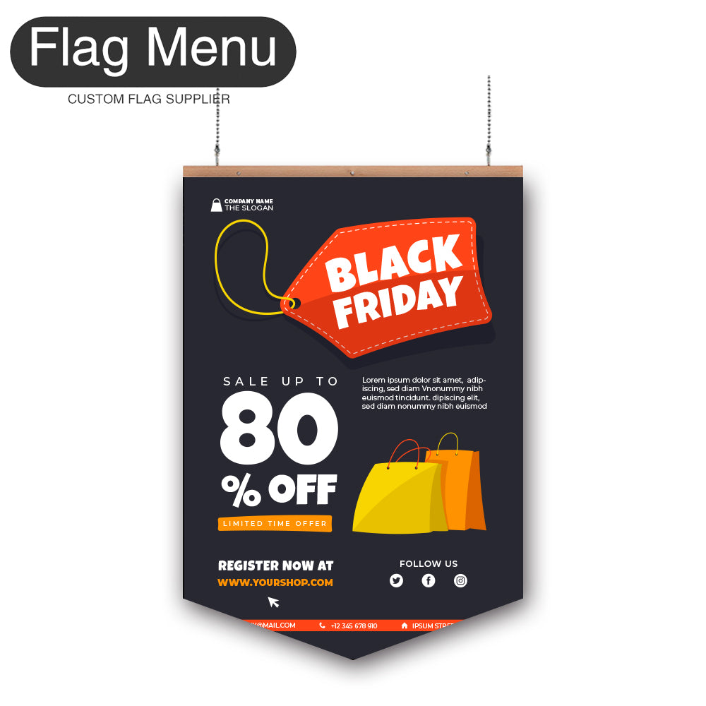 Sale Vinyl Hanging Banner - Double Sided-Pennant-Flag Menu
