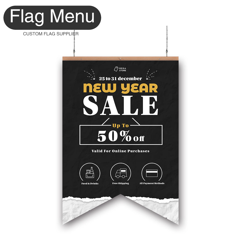 Sale Vinyl Hanging Banner - Double Sided-Swallow-Flag Menu
