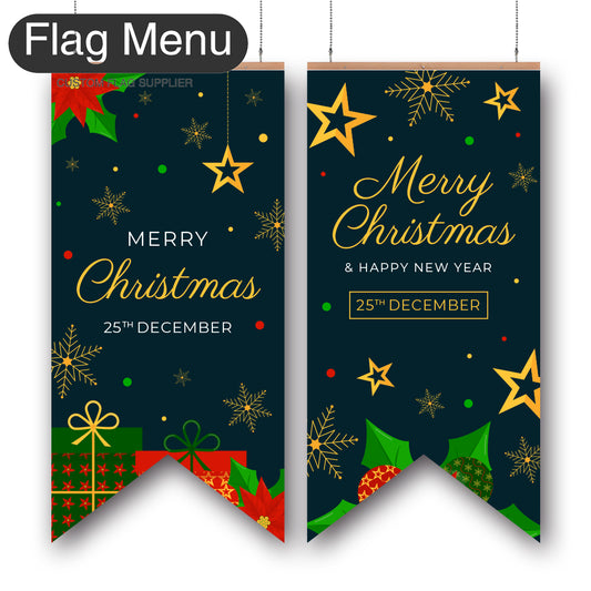 24"x54" Christmas Vinyl Hanging Banner - Doule Sided-Swallow-Christmas Decoration