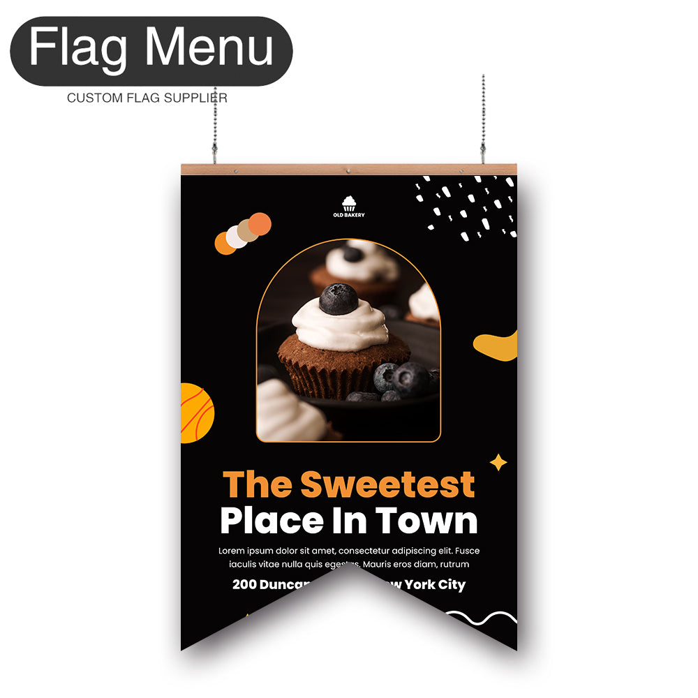 Bakery Vinyl Hanging Banner -Double Sided-Swallow-Flag Menu
