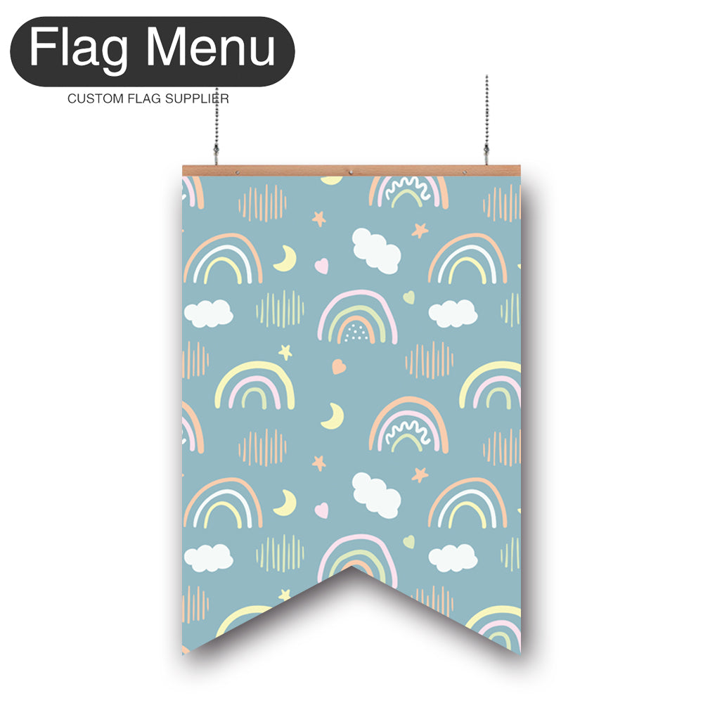 24"x36" Raibow Vinyl Hanging Banner Kit - Double Sided-Swallow-Flag Menu