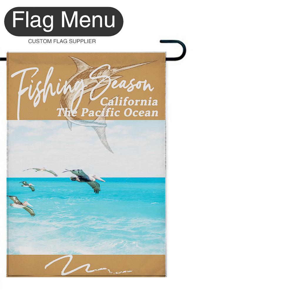 Welcome Flag - Canvas - Fishing Season - Swordfish-Flag Menu-Flag&Banner Company- USA UK Canada AU EU