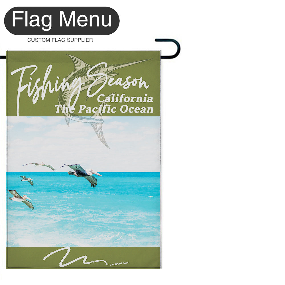 Welcome Flag - Canvas - Fishing Season - Swordfish-Flag Menu-Flag&Banner Company- USA UK Canada AU EU