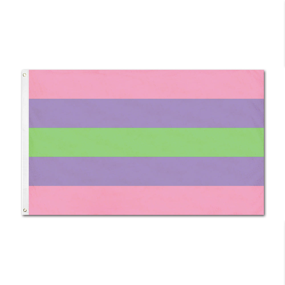 200 Packs Editable Screen Printing - Flag Of LGBTQ+-Regular Flag-FlagMenu-Trigender-Flag Menu
