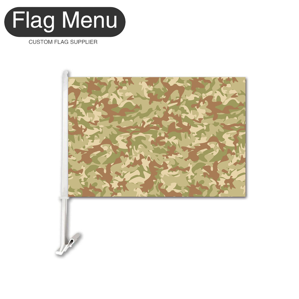 12"x18" Custom Camo Car Flag-Arid-Land-Camo Only-17 Inch-Flag Menu