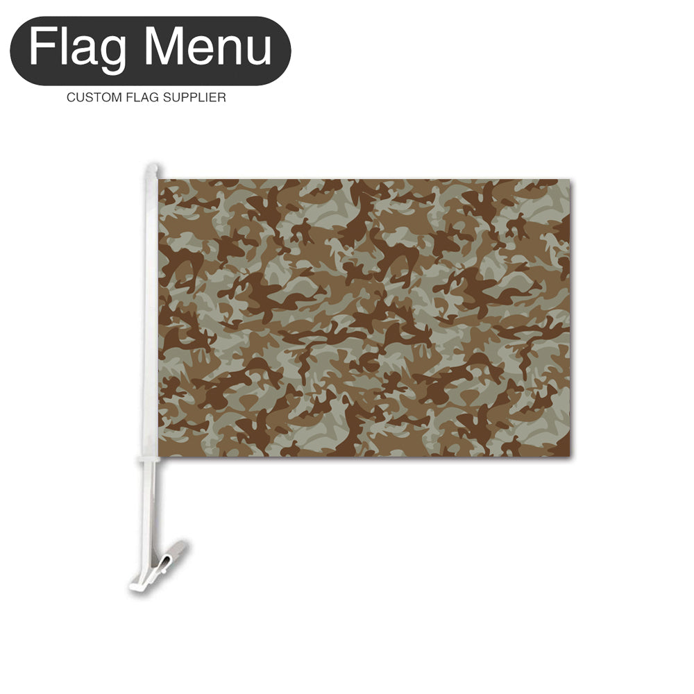 12"x18" Custom Camo Car Flag-Arid-MARPAT-Camo Only-17 Inch-Flag Menu