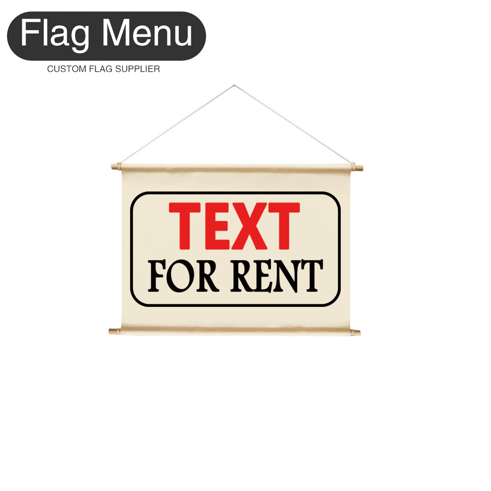 8"x12" Hanging Signs Banner-Custom Text-Flag Menu