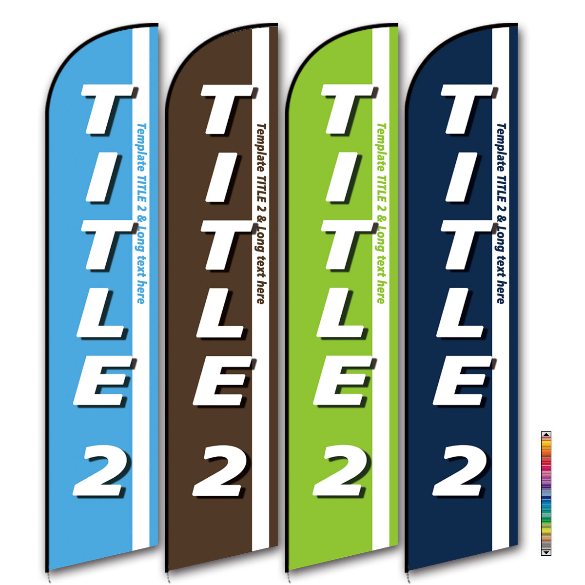15ft Feather Flag Kit With Spike-TITLE 2-feather flag kit-FlagMenu-Flag Menu