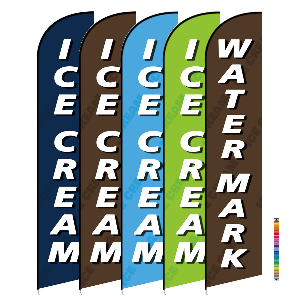 11.3ft Feather Flag Kit With Spike-WATER MARK-feather flag kit-FlagMenu-Flag Menu