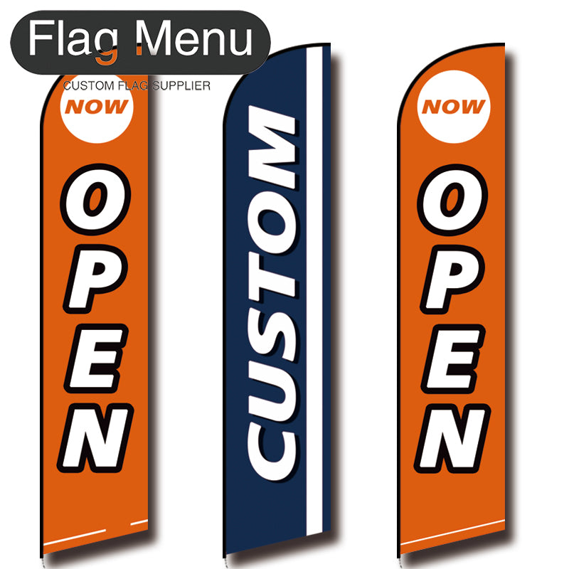 15ft Feather Flag Kit With Spike-OPEN-feather flag kit-FlagMenu-Flag Menu