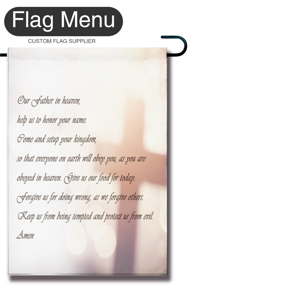 Christianity Excerpt Welcome Flag - Cross - Canvas-28"x40"-Prayers-Flag Menu