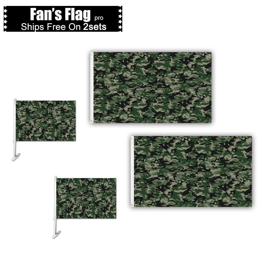 12"x18" Custom Camo Car Flag-Flag Menu