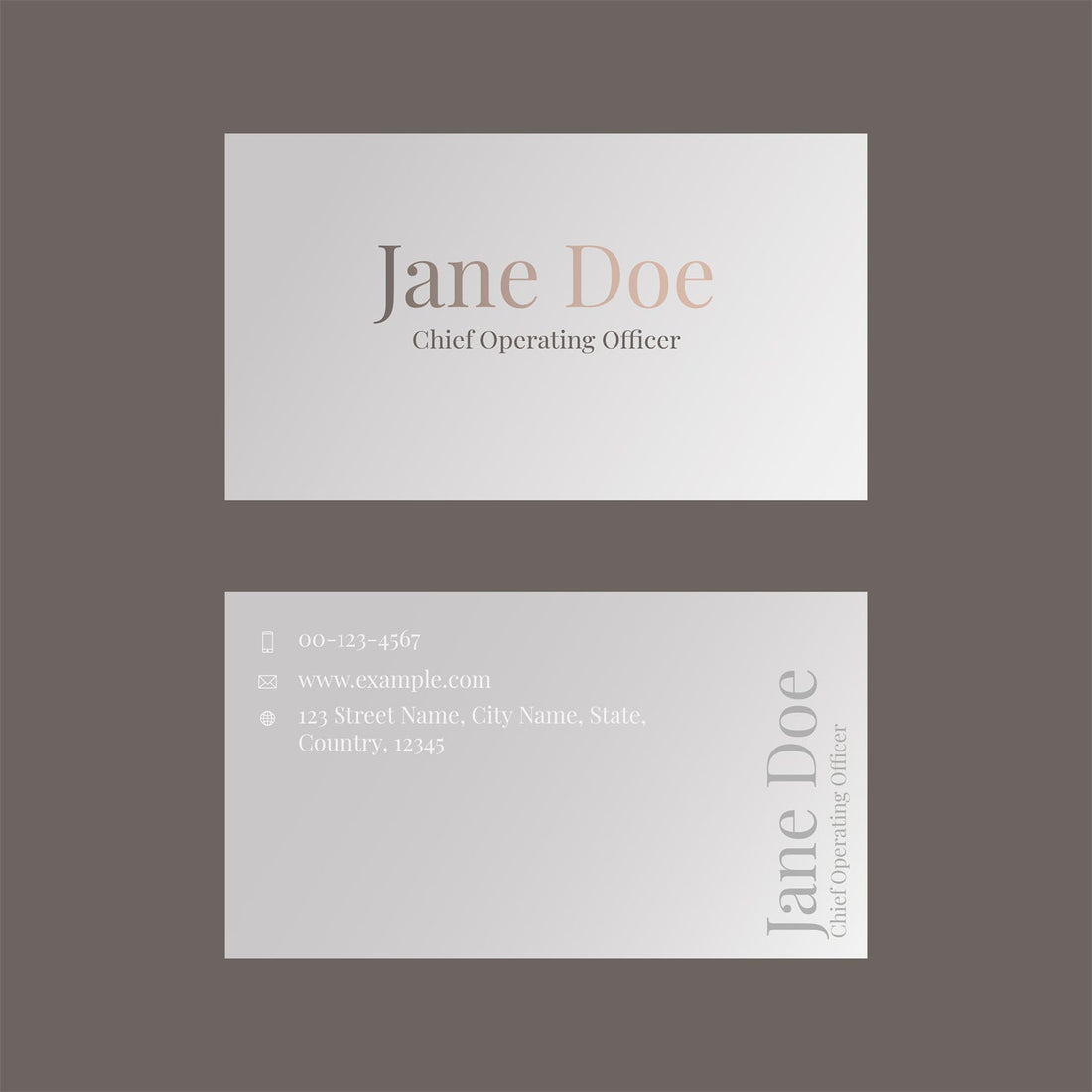 Minimal Business Card Templates-Flag Menu