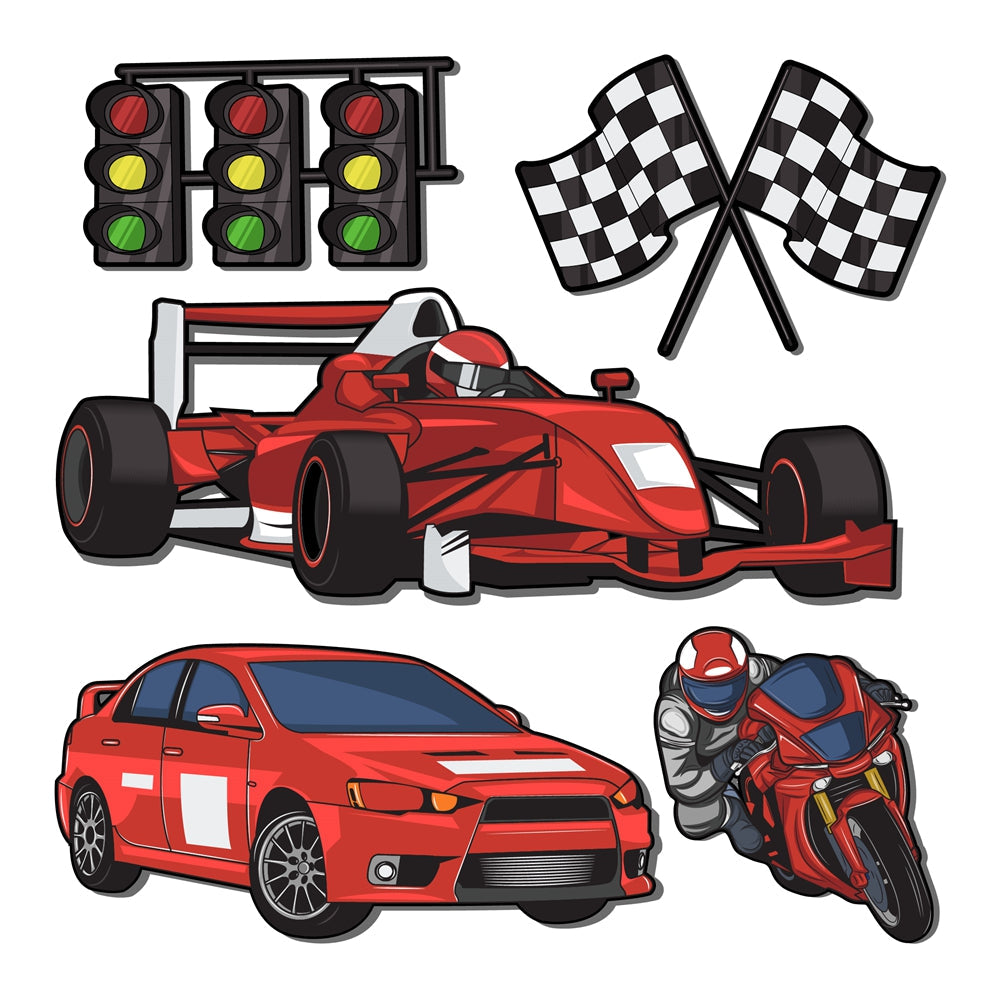 Car Racing Flgas Racing Car – Flag Menu
