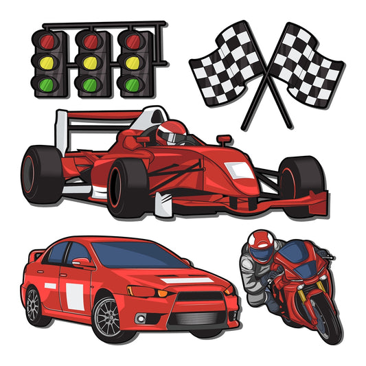 Racing Car-Flag Menu