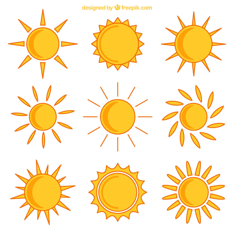 Handdraw Sun Elements